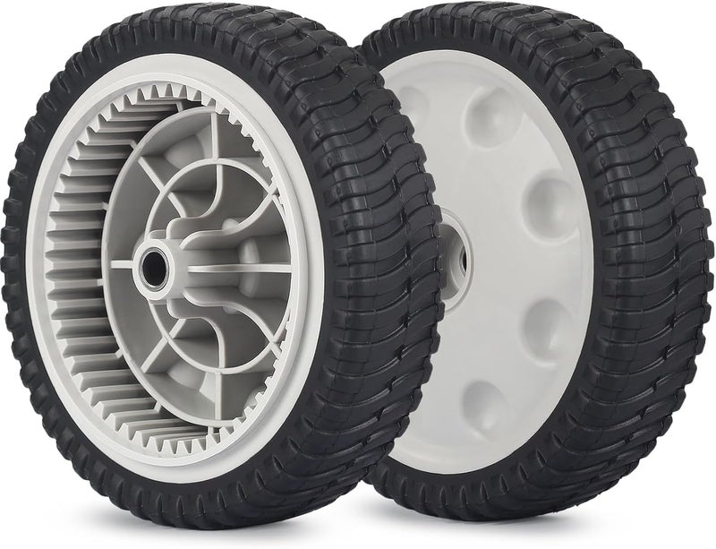 GICOOL 734-04018 Lawn Mower Front Drive Wheels, 8 Inch Wheels for MTD 734-04018A 734-04018B 734-04018C 12AV569Q597 Troy-Bilt TB240, Pack of 2 - Image 1